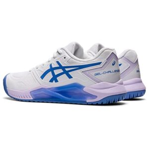 ASICS Women's Gel-Challenger 13 Tennis Shoes, 9, White/Periwinkle Blue
