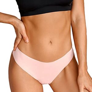 DEANGELMON Seamless Thongs for Women No Show Thong Underwear Women Comfortable Multiple Pack (7P3,M)