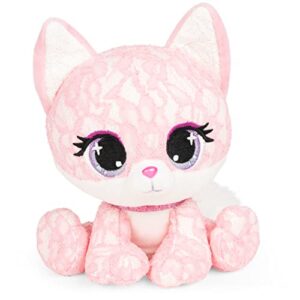 gund p.lushes designer fashion pets jessica foxy fox premium stuffed animal soft plush, pink, 6”