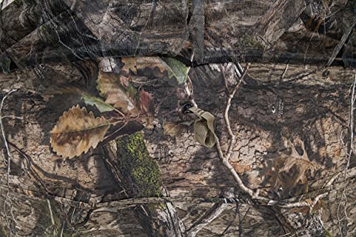 Browning Eclipse Tent Hunting Blind Featuring 360 Degree Windows with Silent Open, Durable Fiberglass Poles, Gear Pockets, and Brush Loops for Extra Concealment, Mossy Oak Country DNA