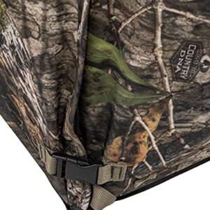 Browning Eclipse Tent Hunting Blind Featuring 360 Degree Windows with Silent Open, Durable Fiberglass Poles, Gear Pockets, and Brush Loops for Extra Concealment, Mossy Oak Country DNA