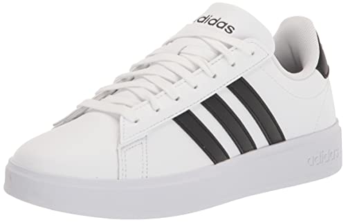 adidas Women's Grand Court 2.0 Tennis Shoe, FTWR White/Core Black/Core Black, 6.5