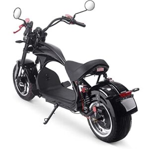 TOXOZERS 2500W Fat Tire Electric Scooter for Adults, Citycoco Chopper Electric Scooter with Seat, 37 mph, Turning Signals, Mirrors