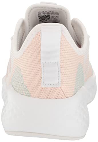 adidas Women's Fluidflow 2.0 Running Shoe, FTWR White/Almost Pink/Bliss Orange, 8