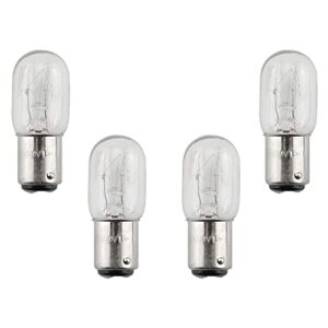 bairong 4pcs 15w 120v silver base sewing machine light bulb household sewing machine incandescent bulb compatible with sewing machine with push-in base