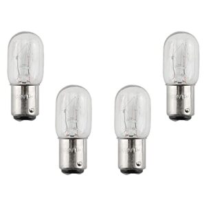 BAIRONG 4pcs 15W 120V Silver Base Sewing Machine Light Bulb Household Sewing Machine Incandescent Bulb Compatible with Sewing Machine with Push-in Base