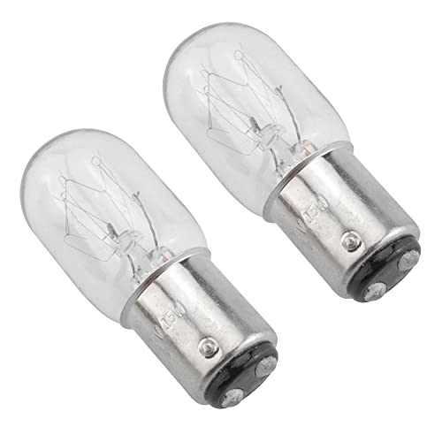 BAIRONG 4pcs 15W 120V Silver Base Sewing Machine Light Bulb Household Sewing Machine Incandescent Bulb Compatible with Sewing Machine with Push-in Base