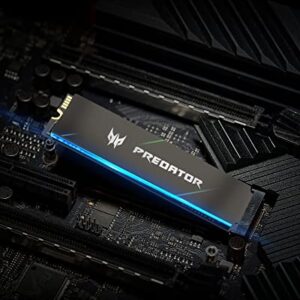 acer Predator GM7000 1TB NVMe Gen4 Gaming SSD, M.2 2280, Compatible with PS5, PCIe 4.0 Internal PC Solid State Hard Drive Up to 7400MB/s - BL.9BWWR.105