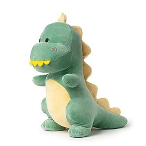 adorlynetty dinosaur stuffed animal,12“ cute stuffed dinosaur plush soft dino plush dinosaur plushie toys for boys girls baby kids (green)