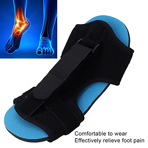 Plantar Fasciitis Support Foot Drop Orthotic Brace Women Men Adjustable Night Splint for Plantar Fasciitis, Arch Foot Pain (Blue)