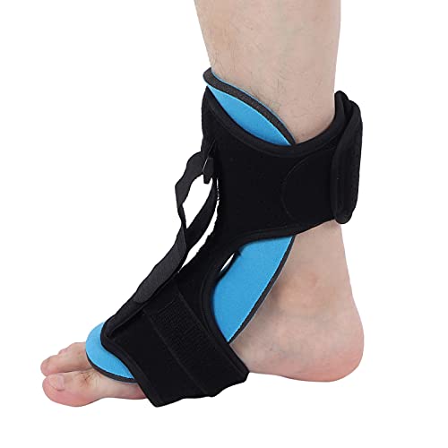 Plantar Fasciitis Support Foot Drop Orthotic Brace Women Men Adjustable Night Splint for Plantar Fasciitis, Arch Foot Pain (Blue)