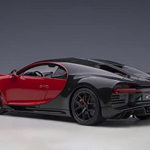 Auto Art Models 2019 Bugatti Chiron Sport Italian Red and Carbon Black 1/18 Model Car by Autoart 70996