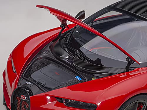 Auto Art Models 2019 Bugatti Chiron Sport Italian Red and Carbon Black 1/18 Model Car by Autoart 70996