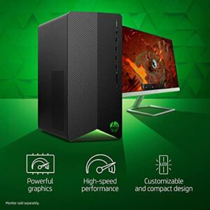 2021 Newest HP Pavilion Gaming Desktop, AMD 6-Core Ryzen 5600G Processor, AMD Radeon RX 5500, 16GB RAM, 256GB PCIe NVMe SSD + 1TB HDD, Mouse and Keyboard, Wins10 Home with Nod32 Antivirus