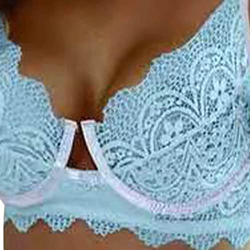 Zainafacai Lingerie for Women Mesh Lingerie Set for Women for Sex Naughty Sexy See Through Teddy Babydoll Underwear Light Blue