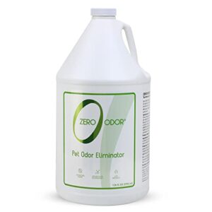 zero odor pet odor eliminator - air cleaner, purifier & deodorizer - more than an air freshener - actually eliminates odors at a molecular level - refill (128 ounces)