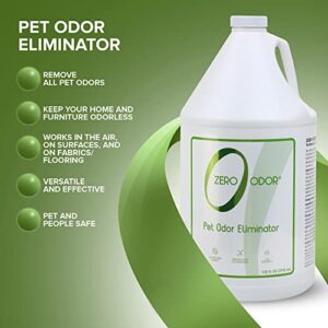 Zero Odor Pet Odor Eliminator - Air Cleaner, Purifier & Deodorizer - More Than an Air Freshener - Actually Eliminates Odors at a Molecular Level - Refill (128 Ounces)