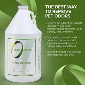 Zero Odor Pet Odor Eliminator - Air Cleaner, Purifier & Deodorizer - More Than an Air Freshener - Actually Eliminates Odors at a Molecular Level - Refill (128 Ounces)