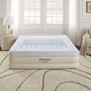 Beautyrest Silver Supreme Air Bed Mattress with Built-in Pump and Lumbar Support, 18" King