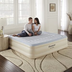 Beautyrest Silver Supreme Air Bed Mattress with Built-in Pump and Lumbar Support, 18" King