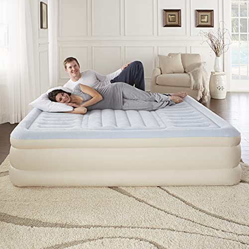 Beautyrest Silver Supreme Air Bed Mattress with Built-in Pump and Lumbar Support, 18" King