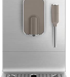 Smeg Fully Automatic Coffee Machine with Steam Taupe, 47 ounces