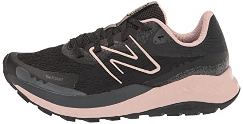 New Balance Women's DynaSoft Nitrel V5 Trail Running Shoe, Black/Pink Sand, 9