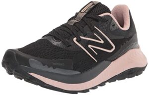 new balance women's dynasoft nitrel v5 trail running shoe, black/pink sand, 9