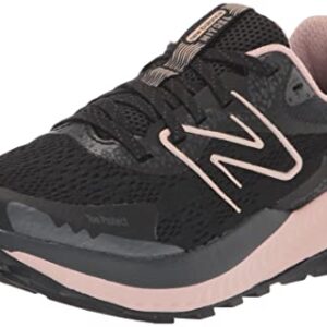 New Balance Women's DynaSoft Nitrel V5 Trail Running Shoe, Black/Pink Sand, 9