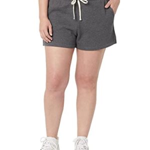 Amazon Essentials Women's Fleece Short, Charcoal Heather, X-Large