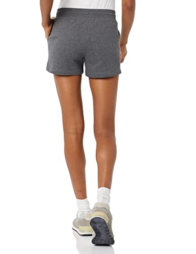 Amazon Essentials Women's Fleece Short, Charcoal Heather, X-Large