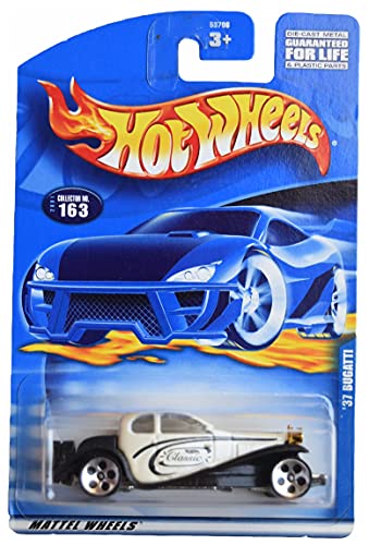 Hot Wheels '37 Bugatti, [White/Black] #163 5dot