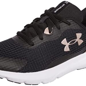 Under Armour Women's Surge 3 Sneaker, Black, 7.5