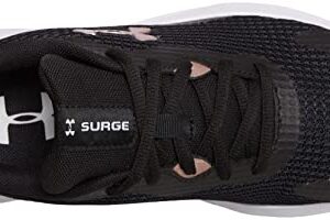 Under Armour Women's Surge 3 Sneaker, Black, 7.5