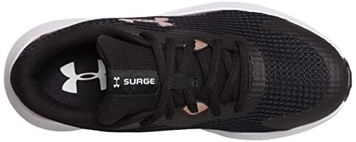 Under Armour Women's Surge 3 Sneaker, Black, 7.5