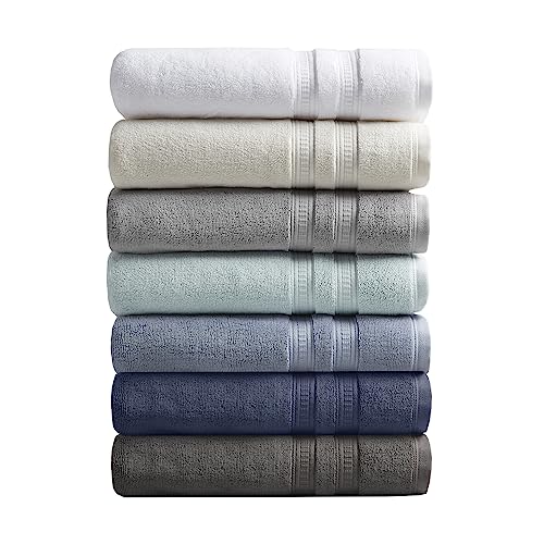 Beautyrest Plume 100% Cotton Bath Towel Set, Luxuriously Soft Feather Touch, Premium 750gsm Spa Quality, Durable and Absorbent for Shower, Multi-Sizes, Seafoam 6 Piece