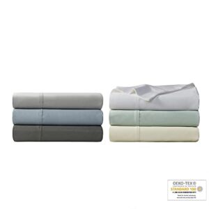 Beautyrest 1000 Thread Count, Solid Color Sheet Set, Elastic Deep Pocket, All Season, Breathable, HeiQ Smart Temperature, Soft Cotton Blend Bedding, Matching Pillowcase, Queen White 4 Piece