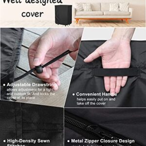 Folding Bed Storage Cover, Falezern 38 in Adjustable Rollaway Bed Cover, Waterproof and Dustproof, with Metal Zipper and Adjustable Drawstring, Thickened Storage Cover for Folding Cot Bed, Fold Up Bed