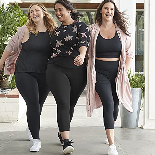 MOREFEEL Plus Size Leggings for Women-Stretchy X-Large-4X Tummy Control High Waist Spandex Workout Black Yoga Pants