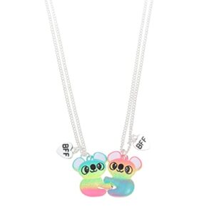 kicomvi friends magnetic half heart pendant necklace 2pcs/set charm bff friendship koala panda couple necklace friendship gift for women girls-koala a