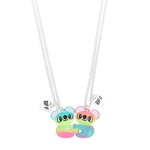 Kicomvi Friends Magnetic Half Heart Pendant Necklace 2Pcs/Set Charm BFF Friendship Koala Panda Couple Necklace Friendship Gift for Women Girls-koala A