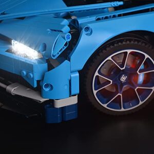 DreamBricks LED Lighting Kit for Bugatti Chiron - Compatible with Lego Technic 42083 Race Car Building Blocks Model (Not Include The Lego Set)