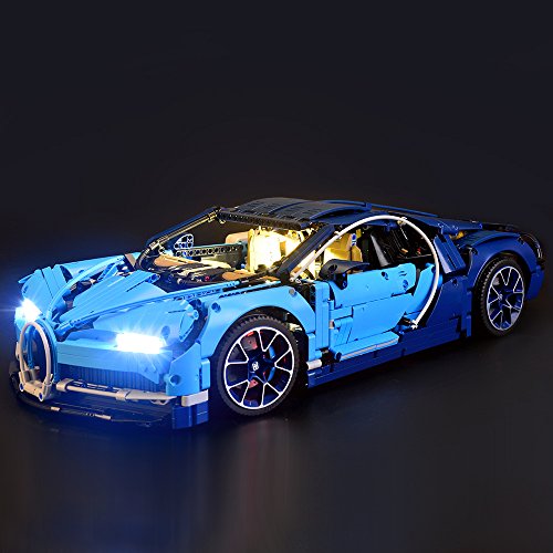 DreamBricks LED Lighting Kit for Bugatti Chiron - Compatible with Lego Technic 42083 Race Car Building Blocks Model (Not Include The Lego Set)