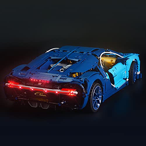 DreamBricks LED Lighting Kit for Bugatti Chiron - Compatible with Lego Technic 42083 Race Car Building Blocks Model (Not Include The Lego Set)