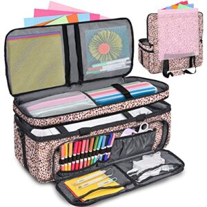 carrying case for cricut - double-layer cricut bag for cricut machine with cover compatible with cricut explore air, air 2, maker, maker 3, organization and storage bags - cricut accessories