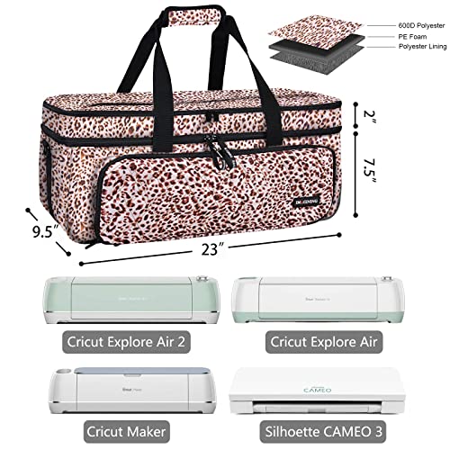 Carrying Case for Cricut - Double-Layer Cricut Bag for Cricut Machine with Cover Compatible with Cricut Explore Air, Air 2, Maker, Maker 3, Organization and Storage Bags - Cricut Accessories