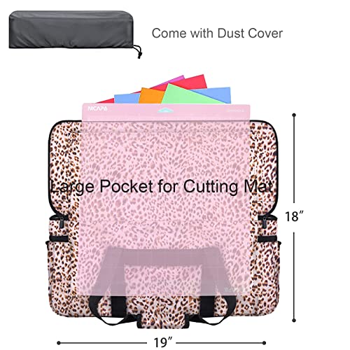 Carrying Case for Cricut - Double-Layer Cricut Bag for Cricut Machine with Cover Compatible with Cricut Explore Air, Air 2, Maker, Maker 3, Organization and Storage Bags - Cricut Accessories