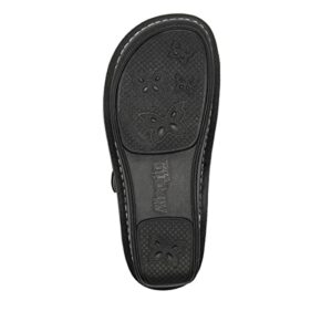 Alegria Womens Klover Black Butter Leather Sandal 8-8.5 M US