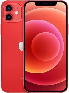 apple iphone 12, 64gb, red - unlocked (renewed premium)