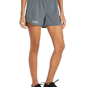 Under Armour Women's Standard 2n1 Softball Short 22, (012) Pitch Gray / / White, Medium